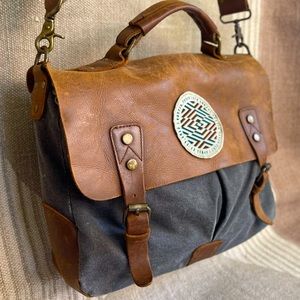 Vintage Style Messenger Bag